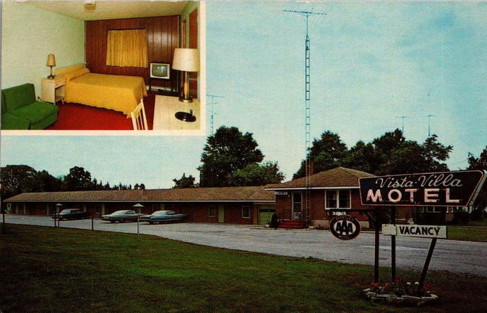 Vista-Villa Motel (Vista Villa Motel) - Old Postcard Photo